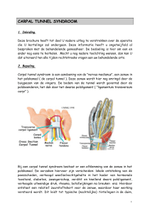 carpal tunnel syndroom