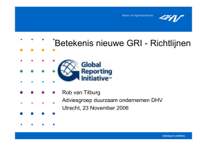 Betekenis nieuwe GRI - Richtlijnen