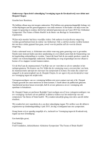 Open brief Matser - Vereniging tegen de Kwakzalverij