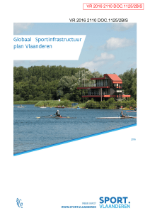 Globaal Sportinfrastructuur plan Vlaanderen - Bloso-KICS