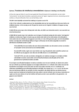 Spinoza: radicale verlichtingsfilosoof of verlichte wijze? Spinoza: radicale verlichtingsfilosoof of verlichte wijze?