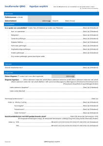 Invulformulier QRNS Hypofyse verplicht