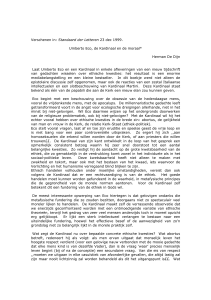 Verschenen in: Standaard der Letteren 23 dec 1999. Umberto Eco