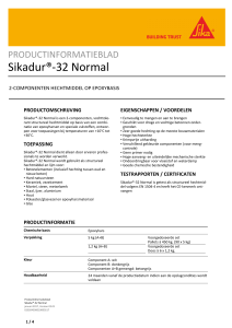 Sikadur®-32 Normal - Sika Nederland BV
