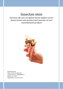 Insecten eten - Wageningen UR E
