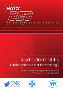 Radiodermatitis - the European Oncology Nursing Society