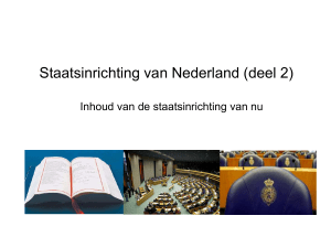 Staatsinrichting van Nederland (deel 2)