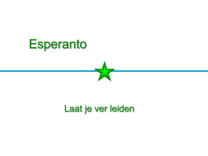 Prelego pri Esperanto