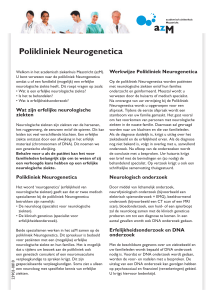Polikliniek Neurogenetica