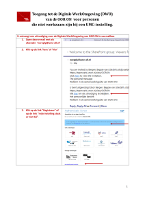 Toegang tot de Digitale WerkOmgeving (DWO) van de OOR ON