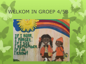 WELKOM IN GROEP 4A