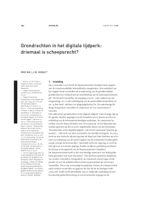 Grondrechten in het digitale tijdperk - Tijdschrift voor Constitutioneel