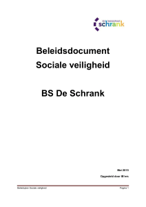Beleidsdocument Sociale veiligheid BS De Schrank