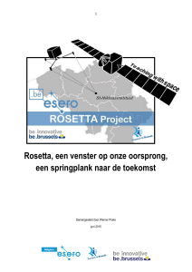 Rosetta, een venster op onze oorsprong, een