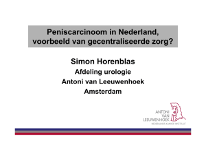 Peniscarcinoom in Nederland, voorbeeld van gecentraliseerde zorg