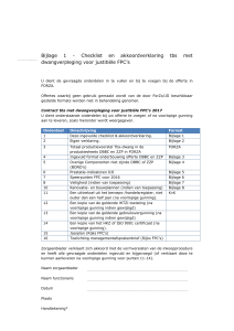 bijlage 1 Checklist en akkoordverklaring voor FPC