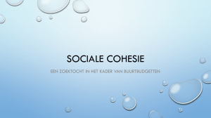 Sociale Cohesie - Gemeente Utrecht