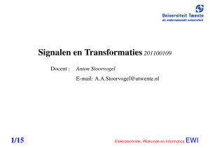 Signalen en Transformaties (201100109)