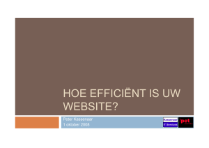 Hoe efficiënt is uw website?