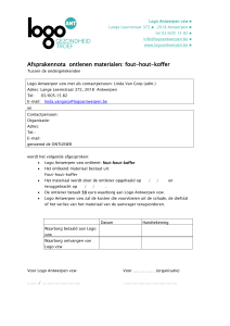 Afsprakennota ontlenen materialen: fout-hout