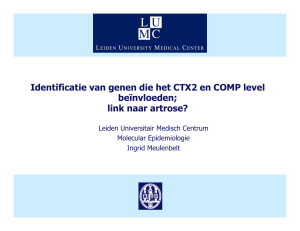 Identificatie van genen die het CTX2 en COMP