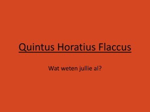 Horatius - KU Leuven-blog