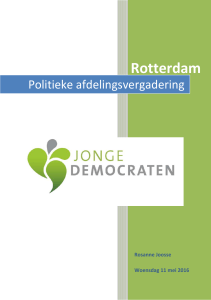 Woensdag 11 mei 2016 - Jonge Democraten Rotterdam