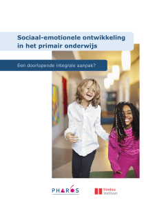 Sociaal-emotionele ontwikkeling in het primair onderwijs