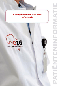 Verwijderen van een nier - Ommelander Ziekenhuis Groningen