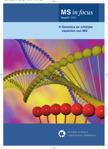 MS in Focus 8 Genetica en erfelijke aspecten van MS