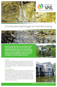Grondwaterhydrologie en bronbemaling
