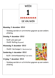 Woensdag 12 december 2012