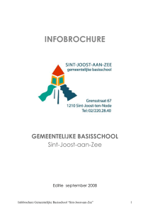 schoolreglement - Sint-Joost-aan-Zee