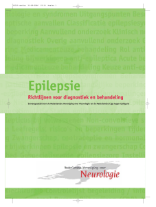 richtlijn `Epilepsie` - Nederlandse Vereniging voor Neurologie
