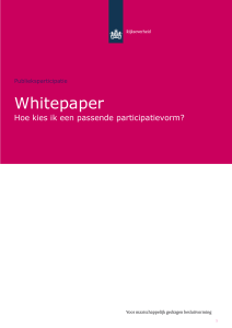 Whitepaper - Platform Participatie