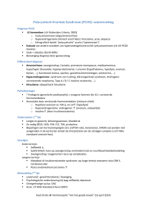 Polycystisch Ovarium Syndroom (PCOS