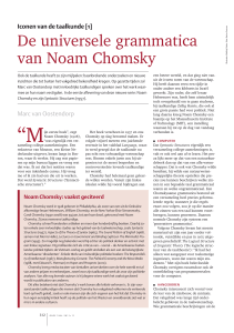 De universele grammatica van Noam Chomsky