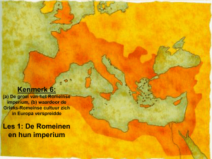 Kenmerk 6 - les 1 - De Romeinen en hun imperium