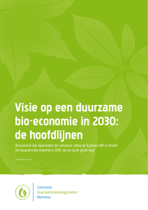 Visie op een duurzame bio-economie in 2030
