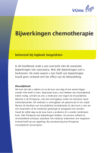Bijwerkingen chemotherapie