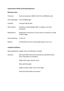 Systeemeisen BYOD Jacob-Roelandslyceum Minimale eisen