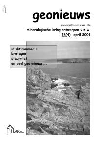 maandblad van de mineralogische kring antwerpen v.z.w. 26(4