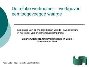Expertenworkshop Ondernemingsdata in België