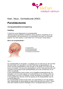 Parotidectomie - Oorspeekselklierverwijdering