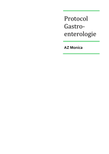 Protocol Gastro-enterologie