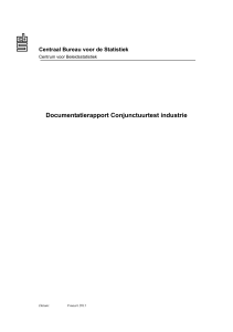 Documentatierapport Conjunctuurtest industrie