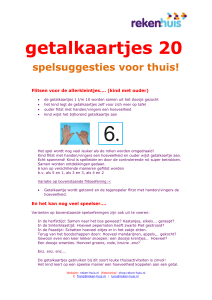 getalkaartjes 20