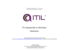ITIL begrippenlijst en afkortingen Nederlands