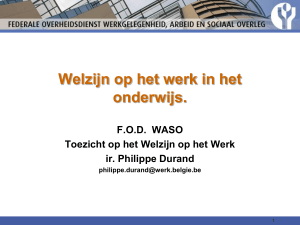 Presentatie Welzijn in onderwijs 2013