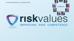 Lancering Riskvalues op 1 september 2016,